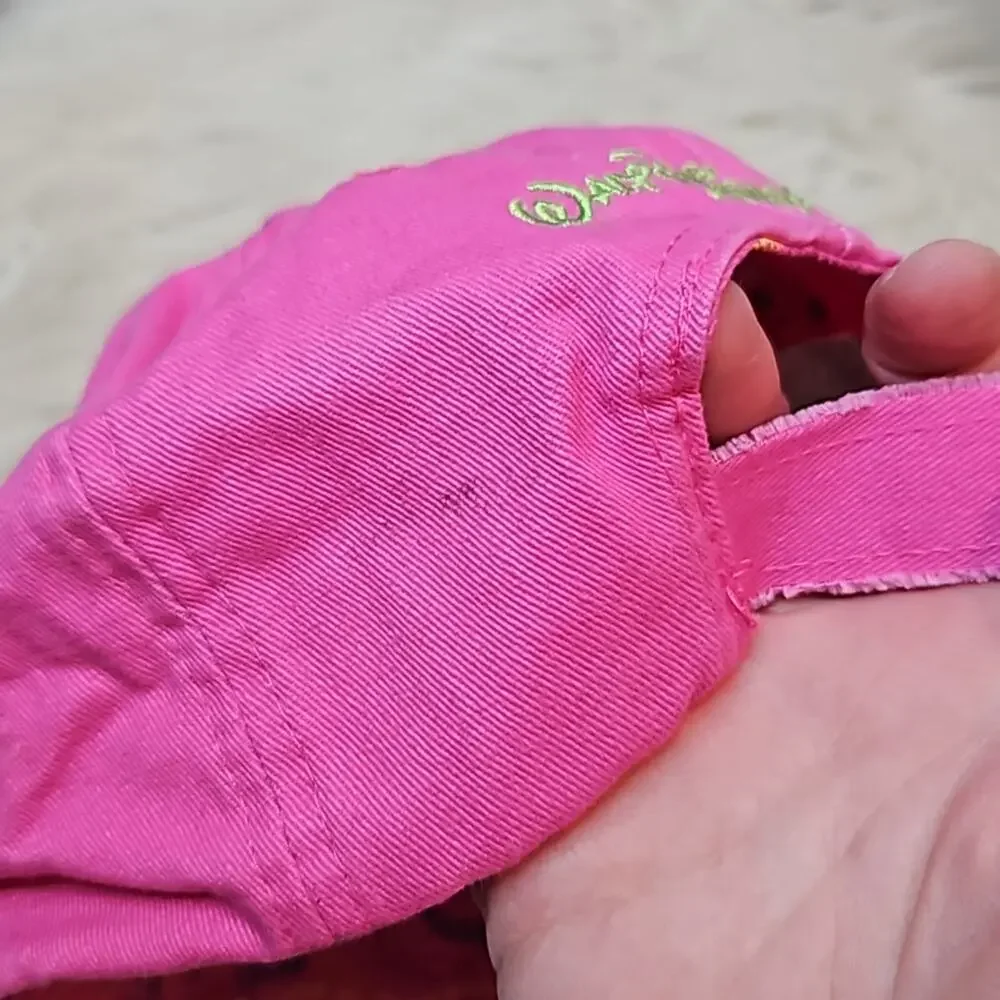 Walt Disney World Girls Hat Pink Distressed Mickey Mouse Logo - Adjustable